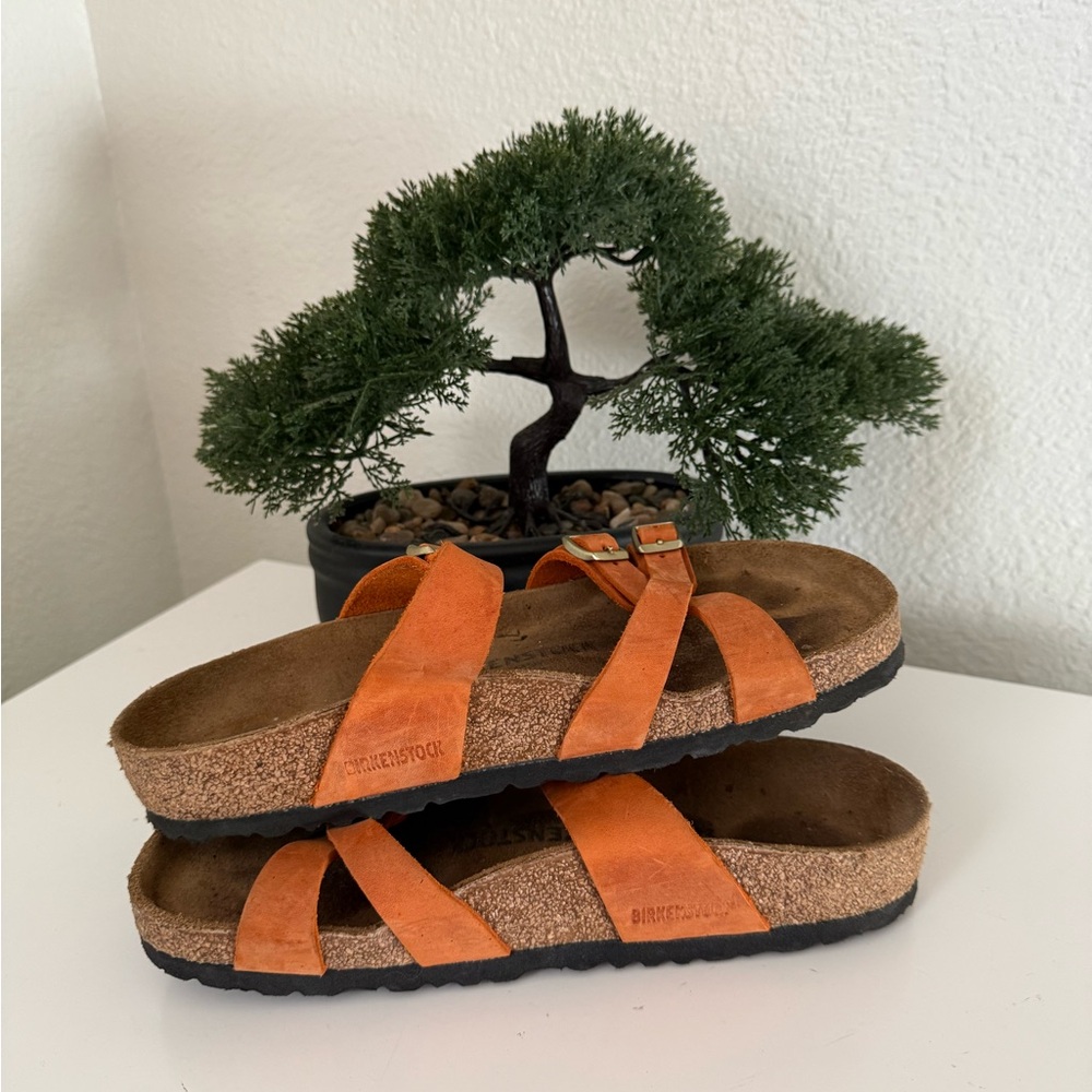 Birkenstock Women's Orange Sandals - Picture 2 of 4